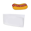 Papírové sáčky (HOT DOG) bílé 9 x 19 cm, 500 ks