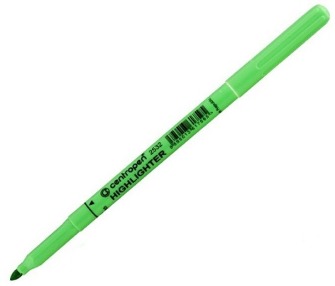 Zvýrazňovač Centropen 2532 - Zelený