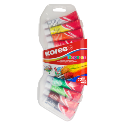 Temperové barvy Kores 12 ks