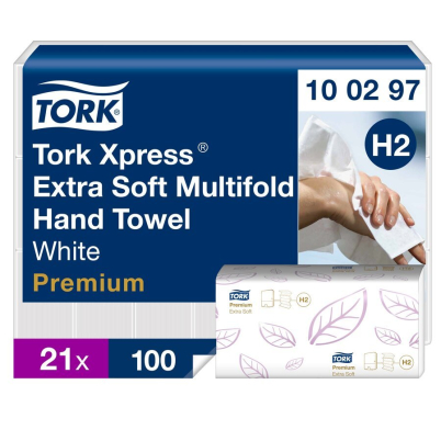 Papírové ručníky Z-Z - Tork Xpress extra jemné H2, 2100 ks