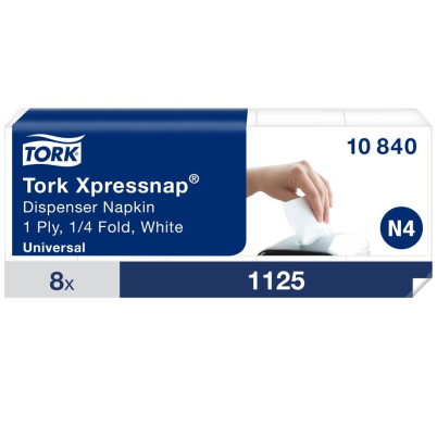 Tork 10840 Xpressnap® bílé ubrousky do zásobníku, 9000 ks