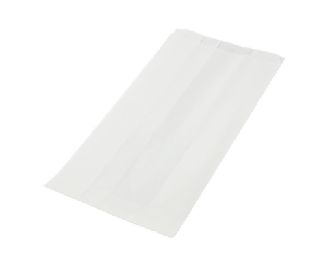 Papírový sáček bílý nepromastitelný 240+90 x 365, 1000 ks