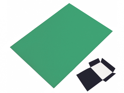 Odkládací mapa papírová recykl. se třemi chlopněmi - zelená