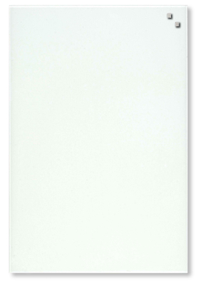 Skleněná magnetická tabule  40x60 cm bílá - NAGA