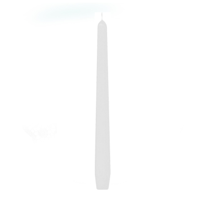 Svíčka kónická 245 mm bílá, 10 ks